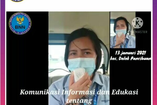 Komunikasi Informasi Edukasi (KIE) Keliling Tentang Bahaya Narkoba dan Pencegahan Penularan Covid-19